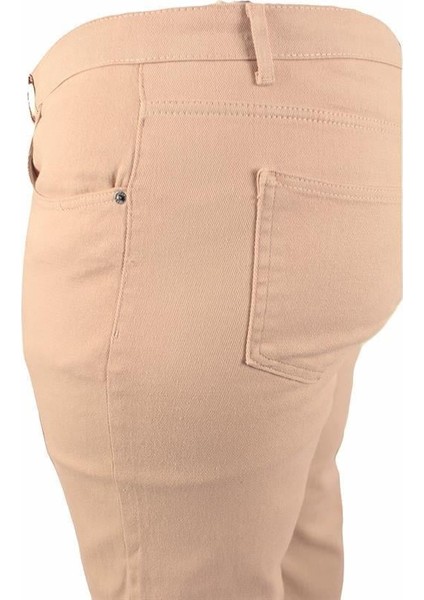 Büyük Beden Klasik 5 Cep Gabardin Pantolon 11915 Bej fırsatları