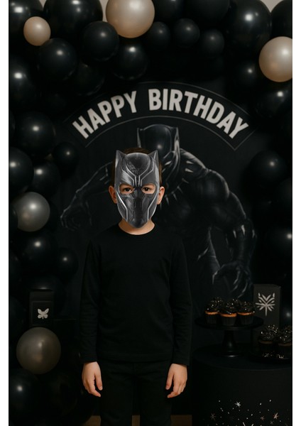 Black Panther Süper Kahraman Maskesi – Çocuk Kostüm Aksesuarı - (4-10 Yaş) fiyatları