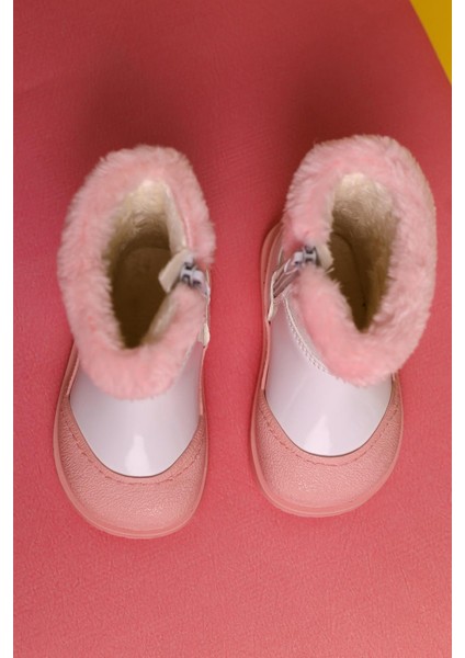 Elea Pembe Çizgi Karakter Baskılı Içi Kürklü Bebe Bot fırsatları