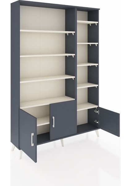 Arges Dolap 10 Raflı 3 Kapaklı 132X30X195 Antrasit-Antrasit/aytaşı indirimleri