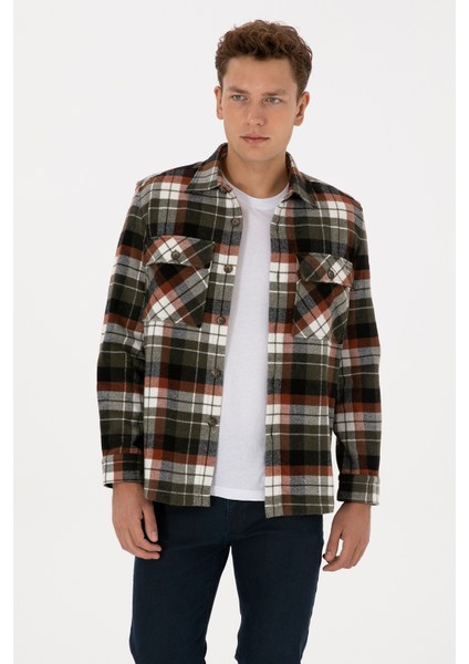 Erkek Bakır Gömlek Desenli 50308564-VR182