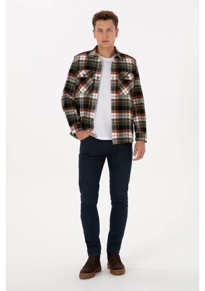 Erkek Bakır Gömlek Desenli 50308564-VR182 fırsatları