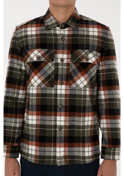 Erkek Bakır Gömlek Desenli 50308564-VR182