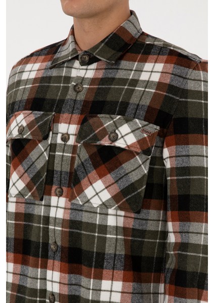 Erkek Bakır Gömlek Desenli 50308564-VR182