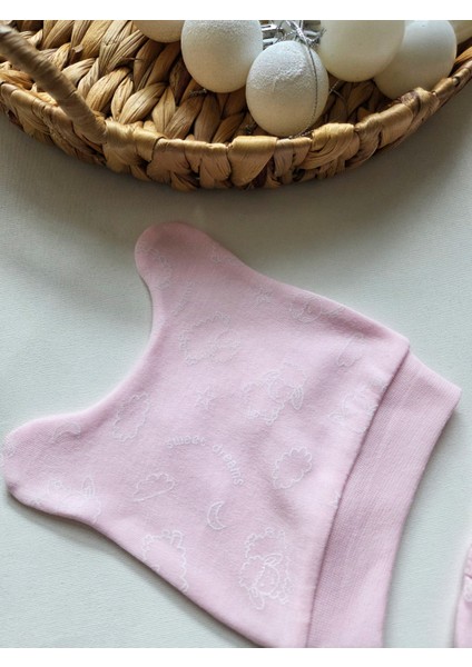 %100 Pamuklu 0-3 Ay Yenidoğan Bebek Hastane Çıkışı 3lü Set modelleri