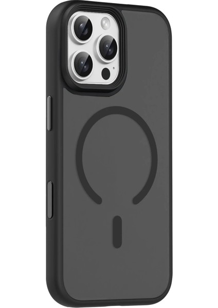 CPT16 Apple iPhone 16 Pro Max Megane Magsafe Kapak - Siyah modelleri
