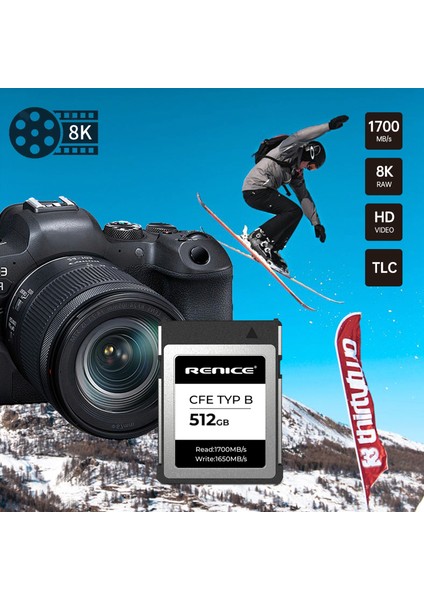 Renıce 512GB Profesyonel Cfexpress Tip B Hafıza Kartı modelleri
