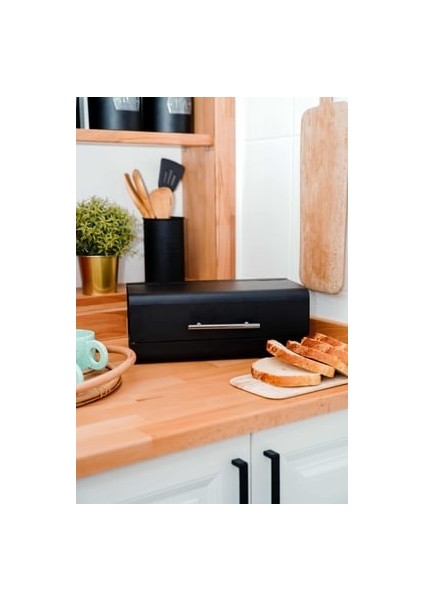 Metal Ekmek Kutusu 12X36X21 cm