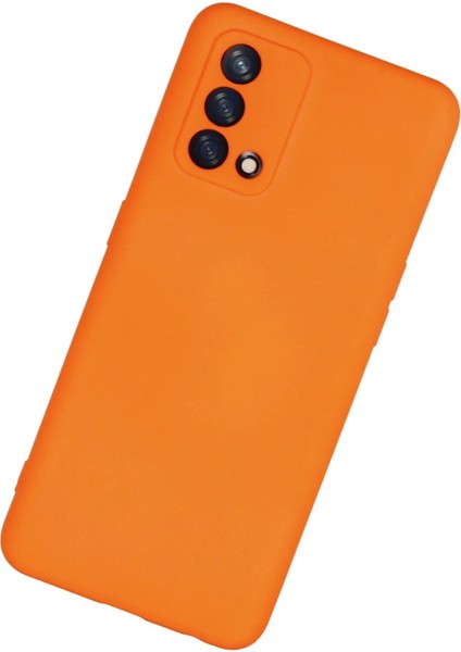 CPT16 Oppo A74 4g Kılıf Nano Içi Kadife Silikon - Turuncu modelleri