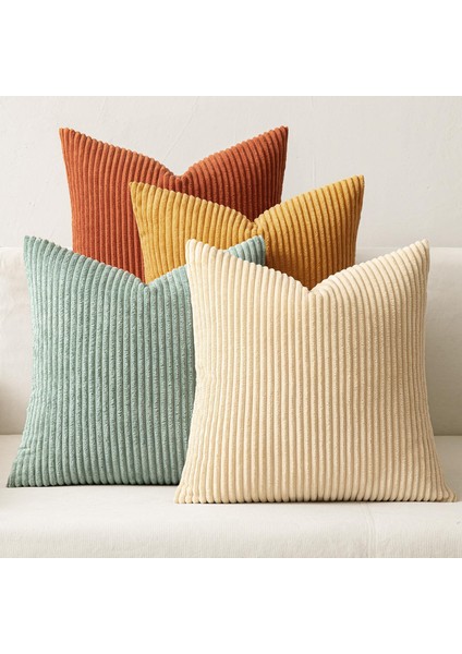 Kırlent Kılıfları 40X40 cm 4'lü Set Modern Dekoratif Kırlent Kılıfları Yumuşak Kadife Ev Dekorasyonu