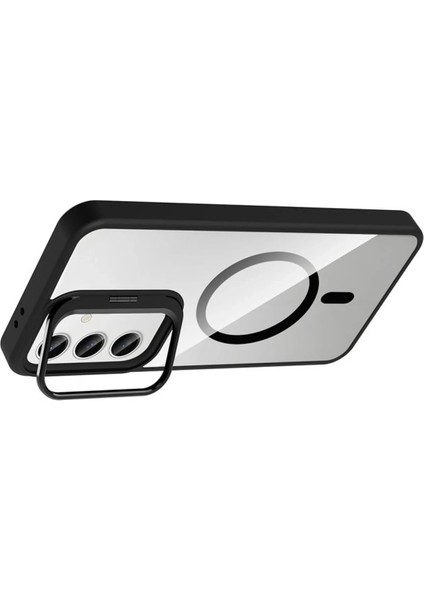 CPT16 Samsung Galaxy S24 Fe Remim Lensli Magsafe Standlı Kapak - Siyah fiyatları