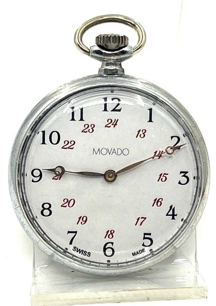 Movado Metal Kasa Kurmalı Cep Saati SAA069