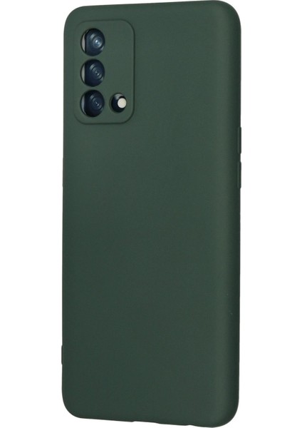 CPT16 Oppo A74 4g Kılıf Nano Içi Kadife Silikon - Koyu Yeşil modelleri