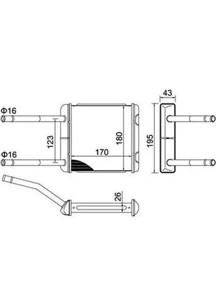 359000300150 Kalorifer Petegi 1806002 1806115 1806116