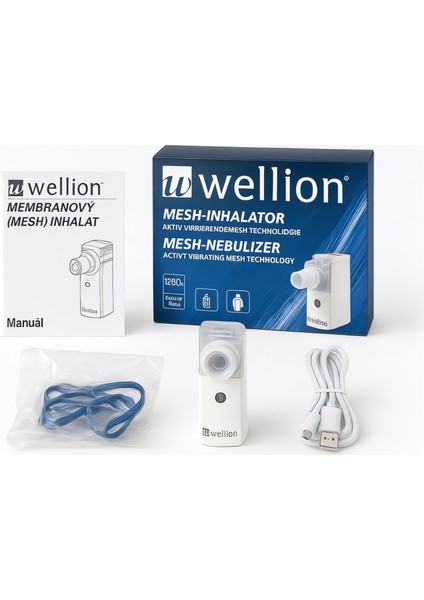 Mesh Nebulizatör WELL20-03 Çocuk Bebek Için Sessiz, Taşınabilir ve USB Şarjlı Mesh Inhalatör |