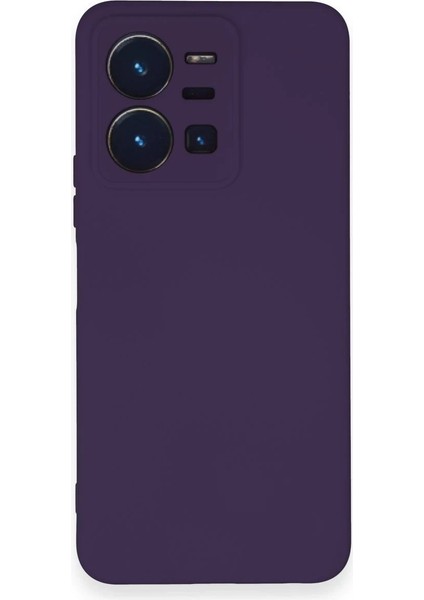 CPT16 Vivo Y35 Kılıf Nano Içi Kadife Silikon - Mor