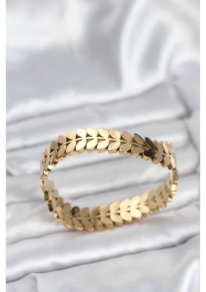 316L Çelik Başak Model Kadın Kelepçe Bileklik