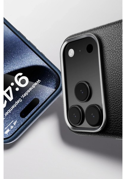 CPT16 iPhone 17 Pro Wonder Deri Magsafe Kapak - Lacivert