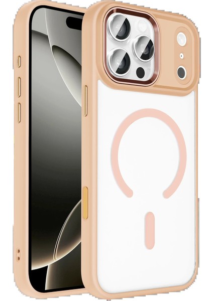 CPT16 Apple iPhone 17 Pro Max Terea Magsafe Kapak - Pembe