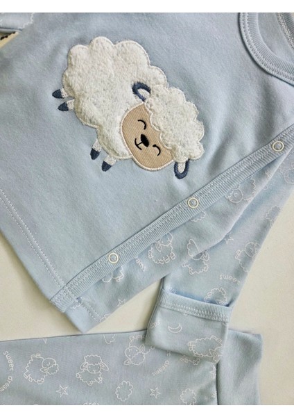 %100 Pamuklu 0-3 Ay Yenidoğan Bebek Hastane Çıkışı 3lü Set indirimleri