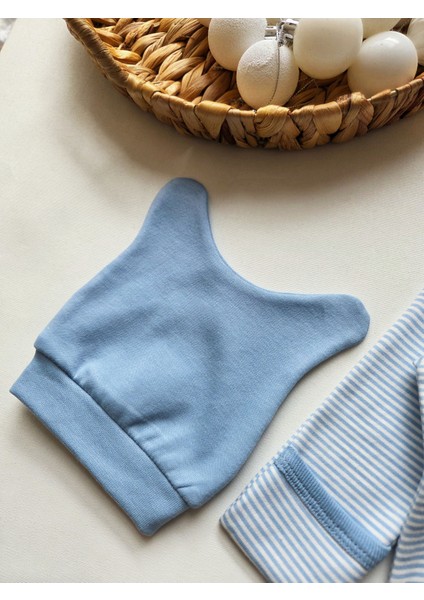 %100 Pamuklu 0-3 Ay Yenidoğan Bebek Hastane Çıkışı 3lü Set modelleri