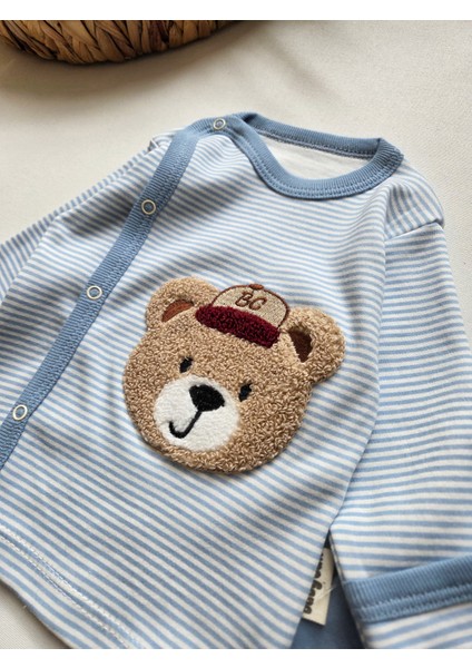 %100 Pamuklu 0-3 Ay Yenidoğan Bebek Hastane Çıkışı 3lü Set fırsatları