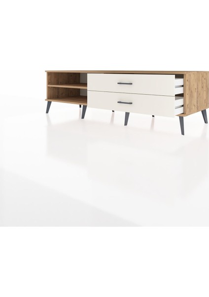 Kronos Tv Ünitesi Tek Raflı 2 Çekmeceli 176X59X51 Çam-Çam/aytaşı modelleri