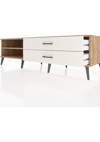 Kronos Tv Ünitesi Tek Raflı 2 Çekmeceli 176X59X51 Çam-Çam/aytaşı fırsatları