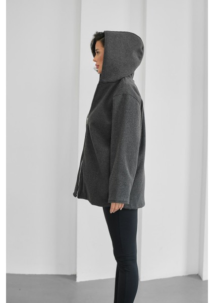 Kapüşonlu Astarlı Kadın Kaşe Hırka fiyatları