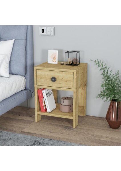 Senay Çekmeceli Raflı Komodin