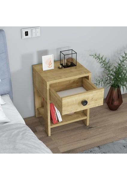 Senay Çekmeceli Raflı Komodin modelleri