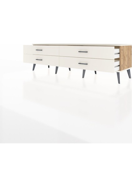 Hyperion Tv Ünitesi 4 Çekmeceli 176X44X51 Çam-Aytaşı/aytaşı modelleri