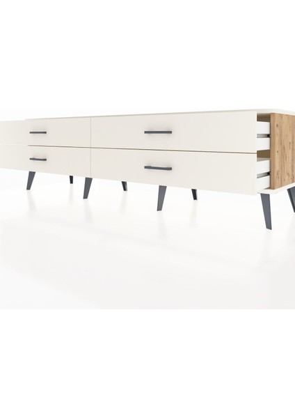 Hyperion Tv Ünitesi 4 Çekmeceli 176X44X51 Çam-Aytaşı/aytaşı fırsatları