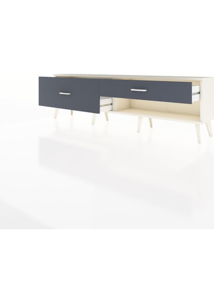 Arges Tv Ünitesi 2 Çekmeceli 176X30X51 Aytaşı-Aytaşı/antrasit modelleri