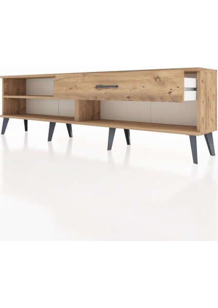 Arges Tv Ünitesi Tek Raflı Tek Çekmeceli 176X30X51 Çam-Çam/çam fırsatları