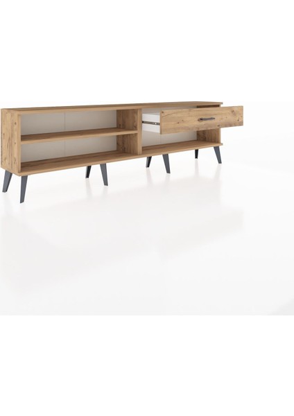Arges Tv Ünitesi Tek Raflı Tek Çekmeceli 176X30X51 Çam-Çam/çam indirimleri