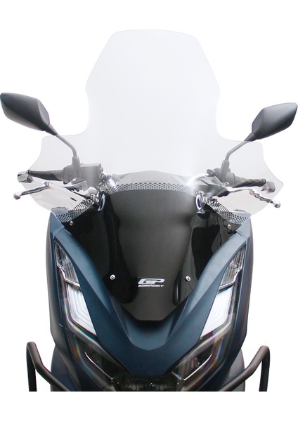 Honda Pcx 125 / 150 2021-2024 Uyumlu Elcikli Ön Cam Şeffaf 78 cm modelleri