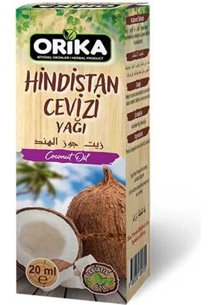Hindistan Cevizi Yağı 20 Ml.