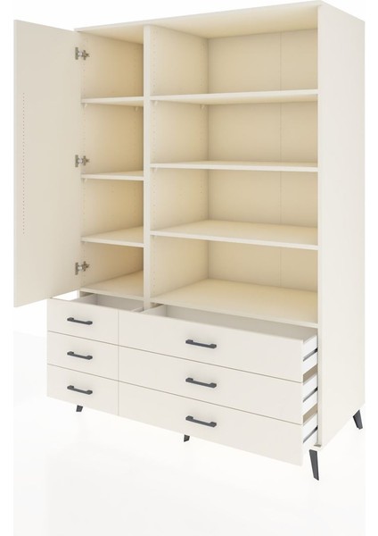 Kronos Dolap 8 Raflı 6 Çekmeceli Tek Kapaklı 132X59X195 Aytaşı-Aytaşı/aytaşı modelleri