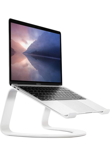 Twelve South Curve Laptopständer Für MacBook Und Notebooks | Ergonomischer, Belüfteter Notebook Stand Für Zuhause Oder Büro, Weiß (Sonderausgabe)