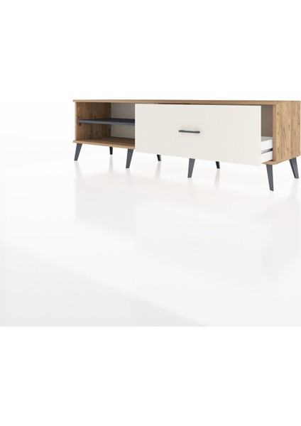 Hyperion Tv Ünitesi Tek Raflı Tek Çekmeceli 176X44X51 Çam-Antrasit/aytaşı modelleri