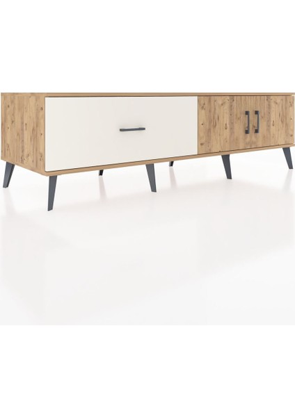 Kronos Tv Ünitesi Tek Raflı Tek Çekmeceli 2 Kapaklı 176X59X51 Çam-Çam/aytaşı fiyatları