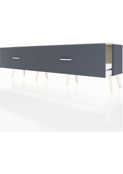 Arges Tv Ünitesi 2 Çekmeceli 176X30X51 Antrasit-Aytaşı/antrasit fırsatları