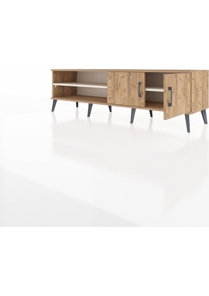Hyperion Tv Ünitesi 2 Raflı 2 Kapaklı 176X44X51 Çam-Çam/aytaşı modelleri