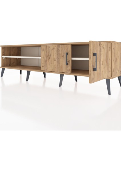 Hyperion Tv Ünitesi 2 Raflı 2 Kapaklı 176X44X51 Çam-Çam/aytaşı fırsatları