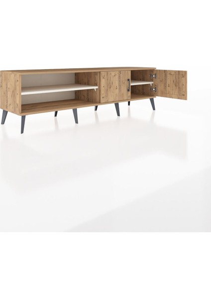 Hyperion Tv Ünitesi 2 Raflı 2 Kapaklı 176X44X51 Çam-Çam/aytaşı indirimleri