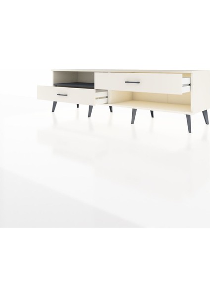 Hyperion Tv Ünitesi Tek Raflı 2 Çekmeceli 176X44X51 Aytaşı-Antrasit/aytaşı modelleri