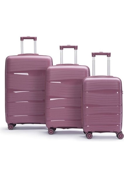 3'lü Silikon Valiz Seti Pp Kırılmaz Silikon