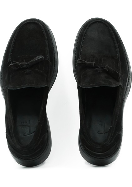 Hakiki Süet Deri Loafer Erkek Ayakkabı Eva Taban- 4039 indirimleri