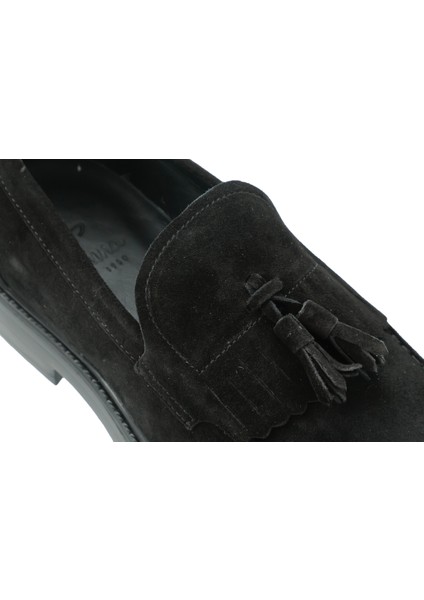 Hakiki Süet Deri Loafer Erkek Ayakkabı Eva Taban- 4039